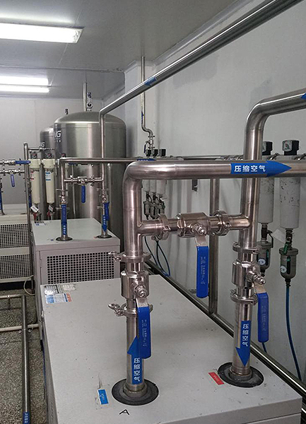 Compressed air pipeline upgrading of a food factory in Zhejiang